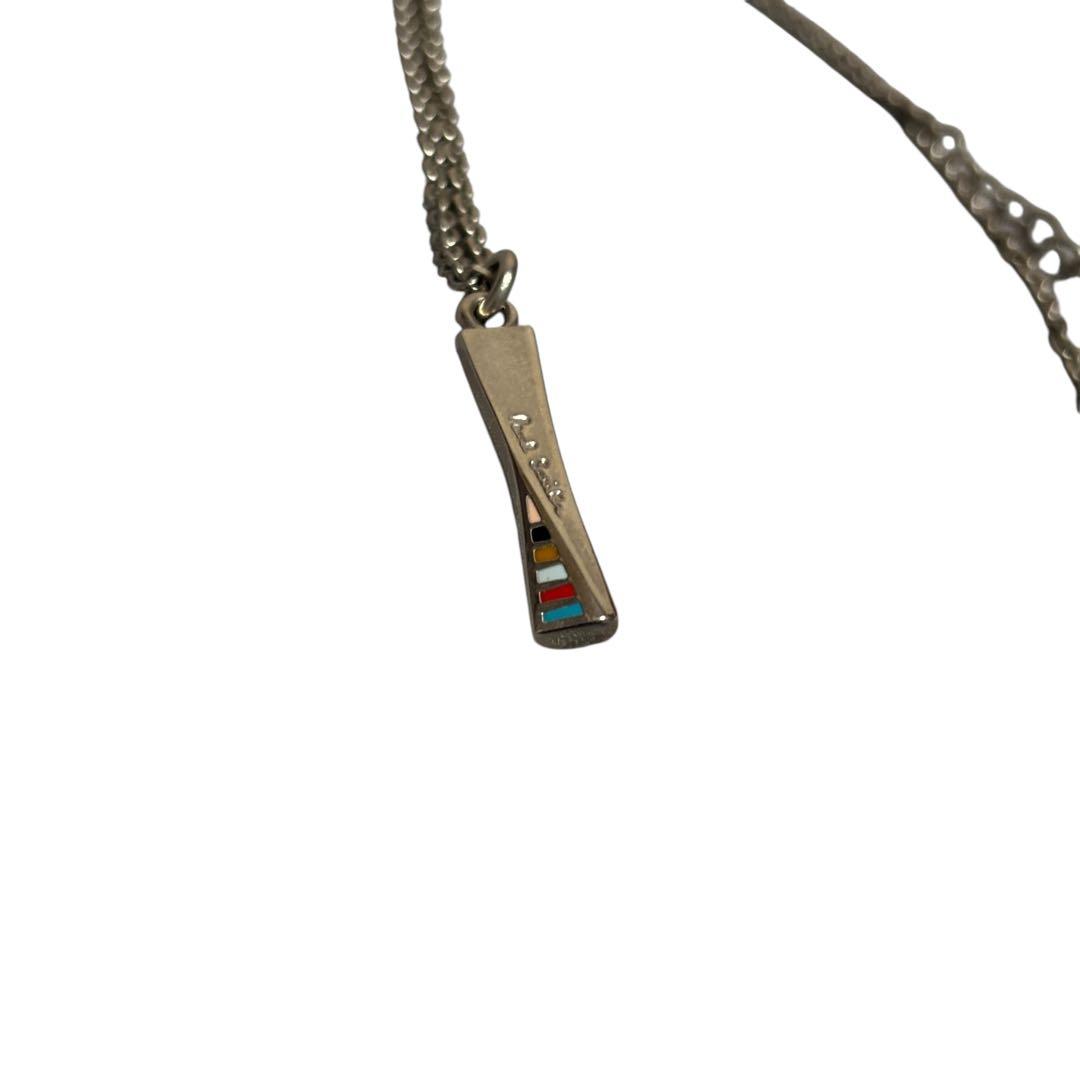 Paul Smith スティック型ネックレス　マルチストライプツイスト　箱付き