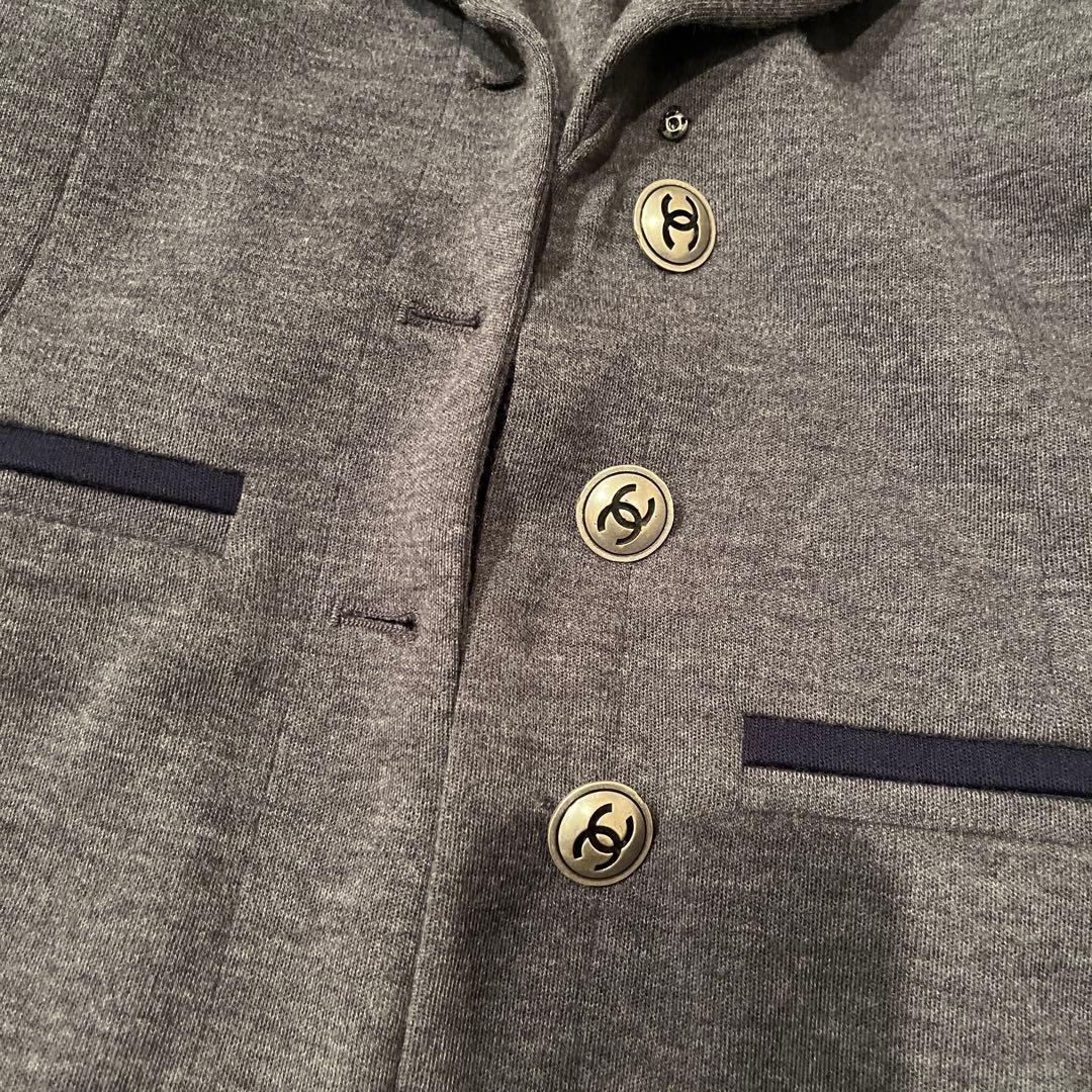 CHANEL グレー テーラードジャケット 44