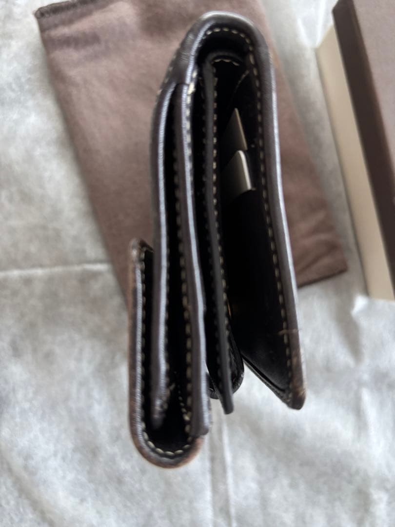 CELINE 二つ折り財布 ベージュ/ブラウン