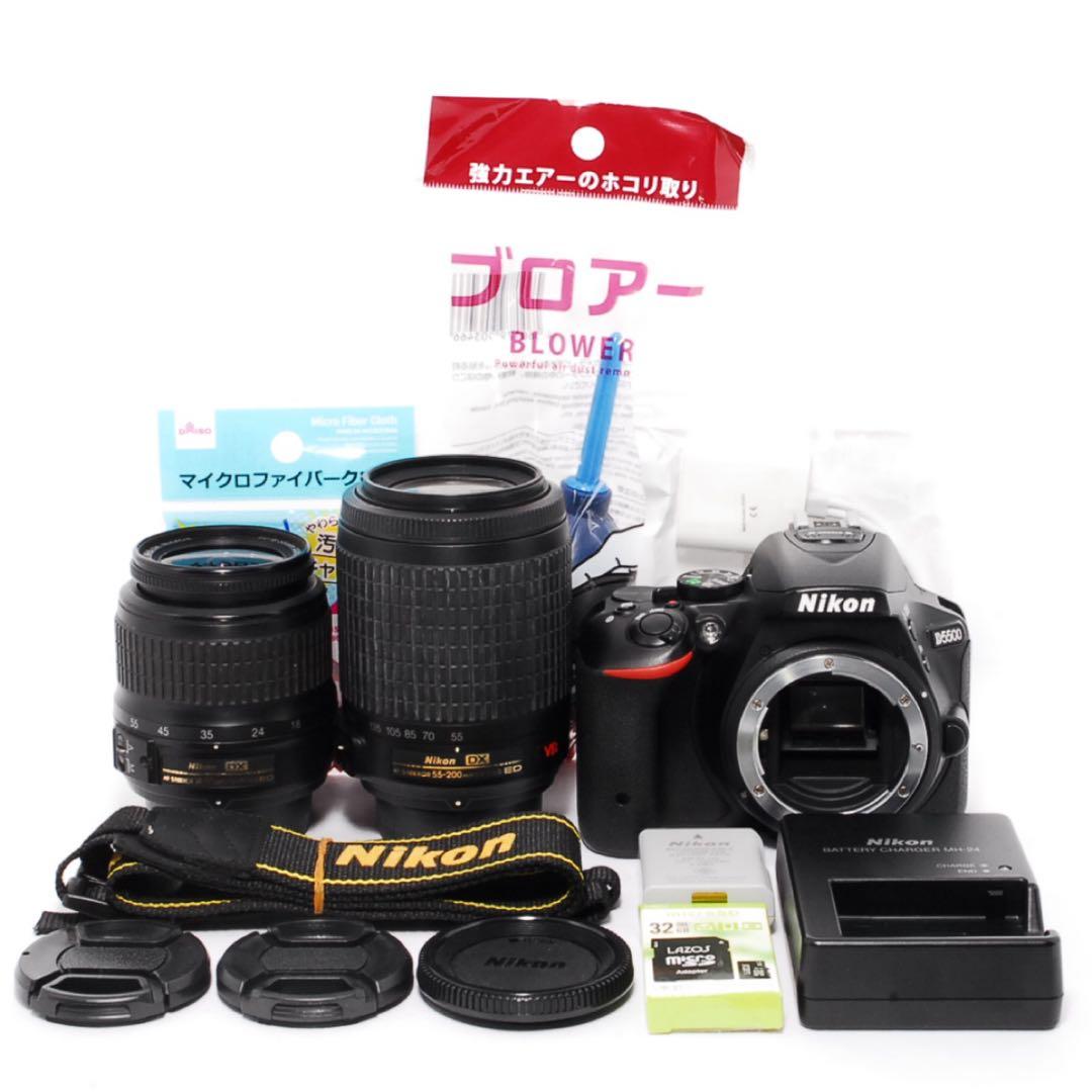 すぐ使える◆Nikon D5500◆一眼レフカメラ◆WiFiで転送◆おまけ多数