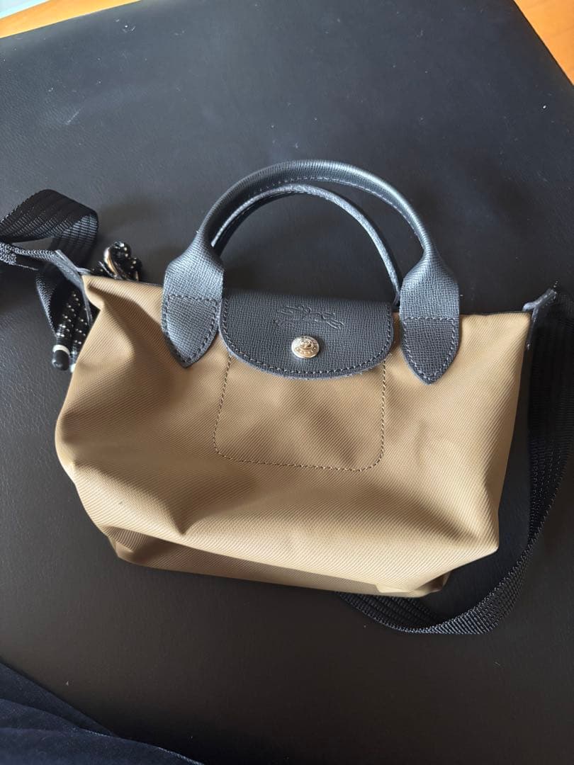 LONGCHAMP ナイロン レザー バッグ