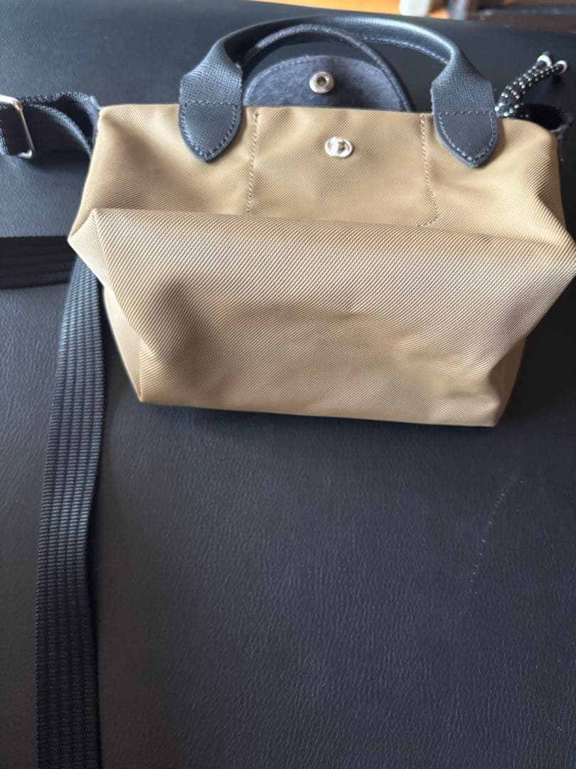 LONGCHAMP ナイロン レザー バッグ