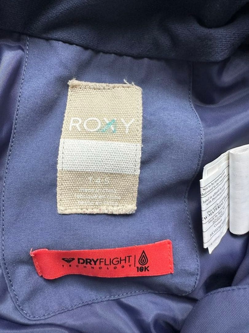 【お得セット】ROXY子ども用スキーウェア 3点ネイビー 花柄