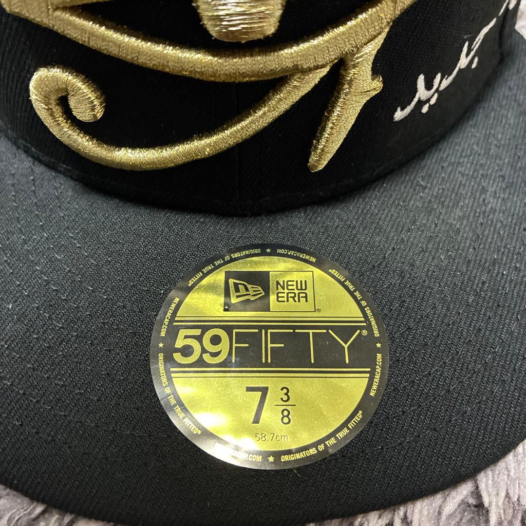 New Era 59FIFTY ブラックキャップ エジプトデザイン