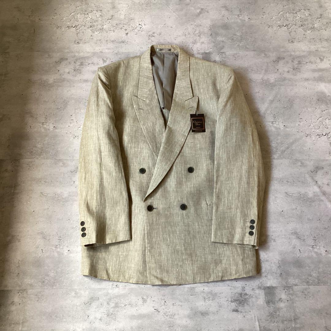 ChristianDior ディオール　スーツセットアップ　ベージュ　リネン