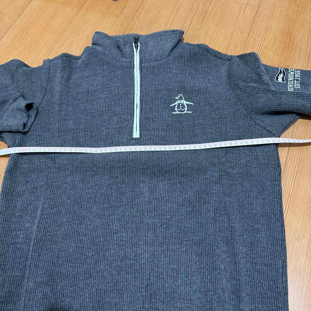 Mansingwear グレー ハーフジップニット ゴルフウェア Lサイズ 新品