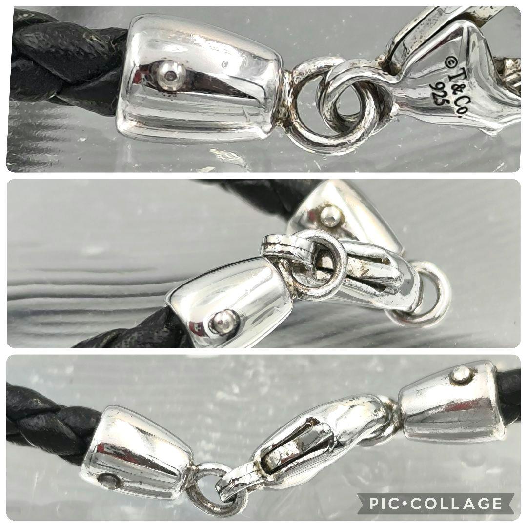 TIFFANY アトラス キューブ レザーネックレス 50cm シルバー925