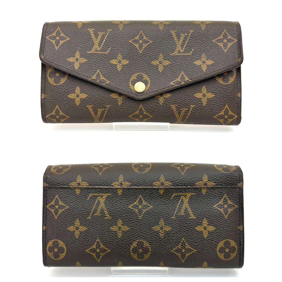【美品】ルイヴィトン 長財布 ポルトフォイユ・サラ コクリコ