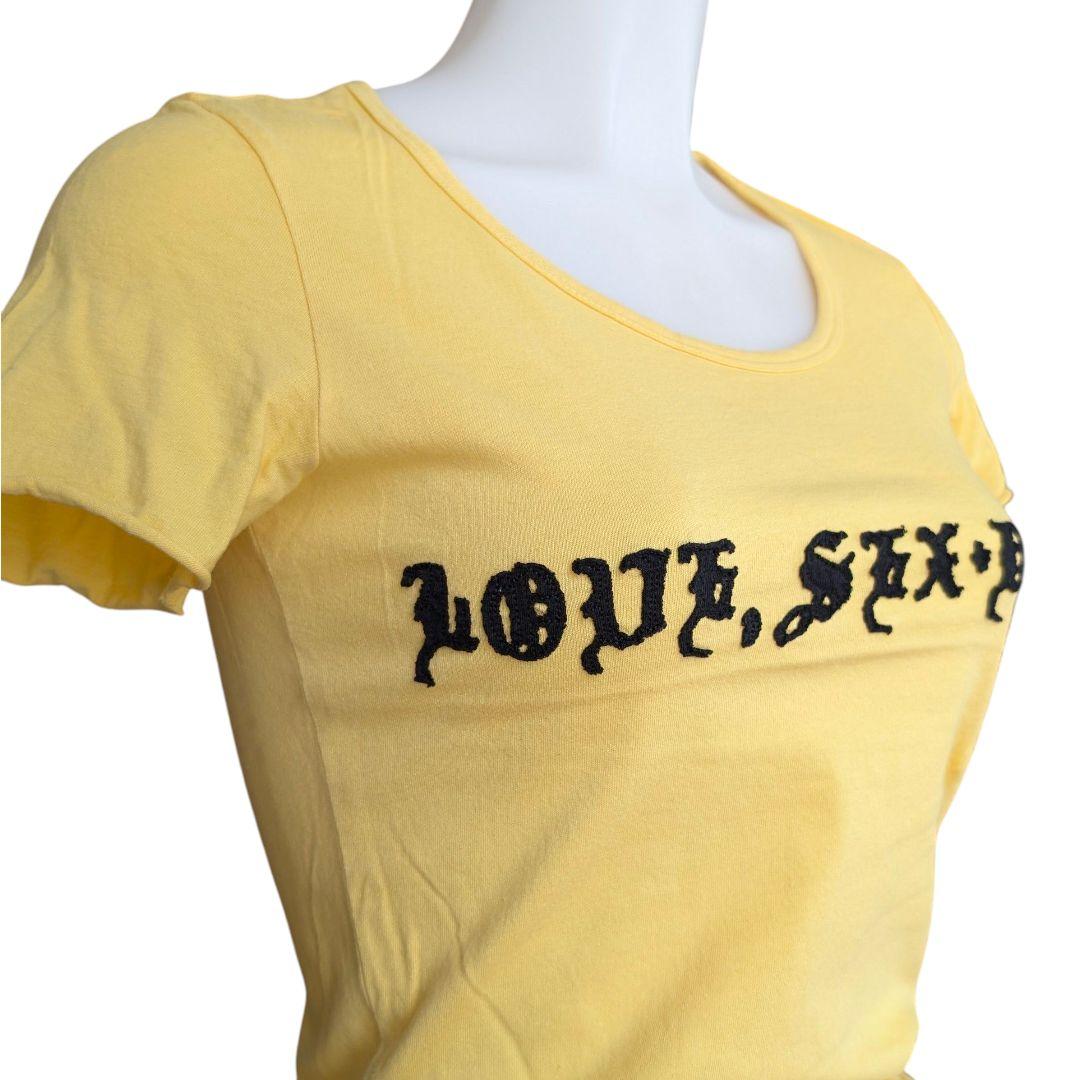 LGB LOVE SEX DREAM イエロー Ｔシャツカットソー 美品