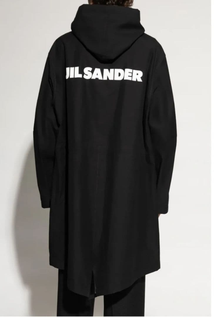 は*わ様 試着のみ JIL SANDER ロゴ入りモッズコート　サイズ50