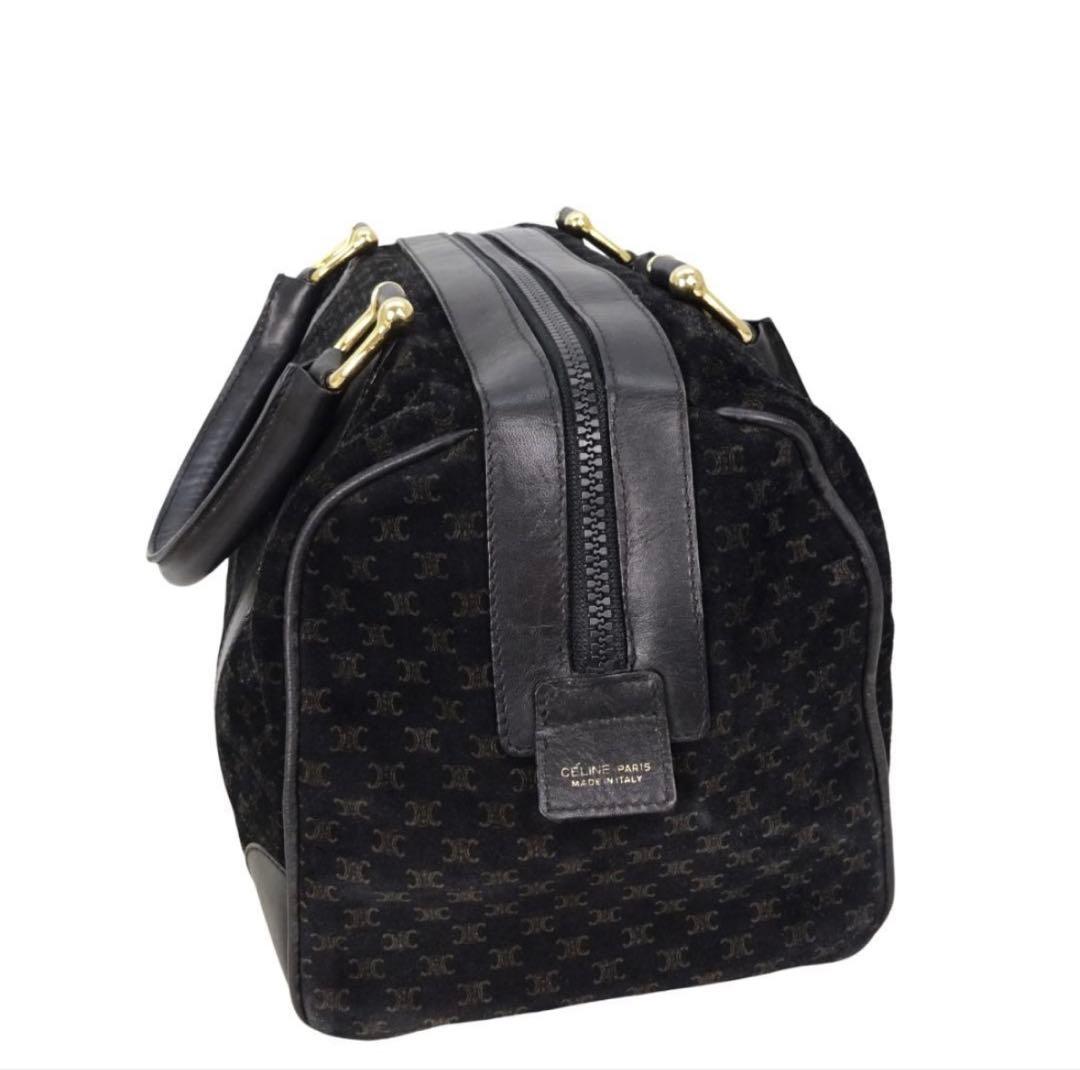 CELINE ボストンバッグ ブラック マカダム ハンドバック