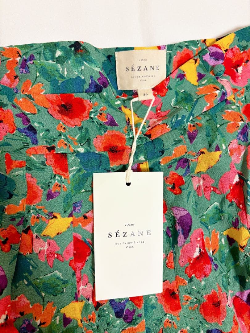 【sezane セザンヌ】花柄 スカート S M 新品 未使用【正規購入品】