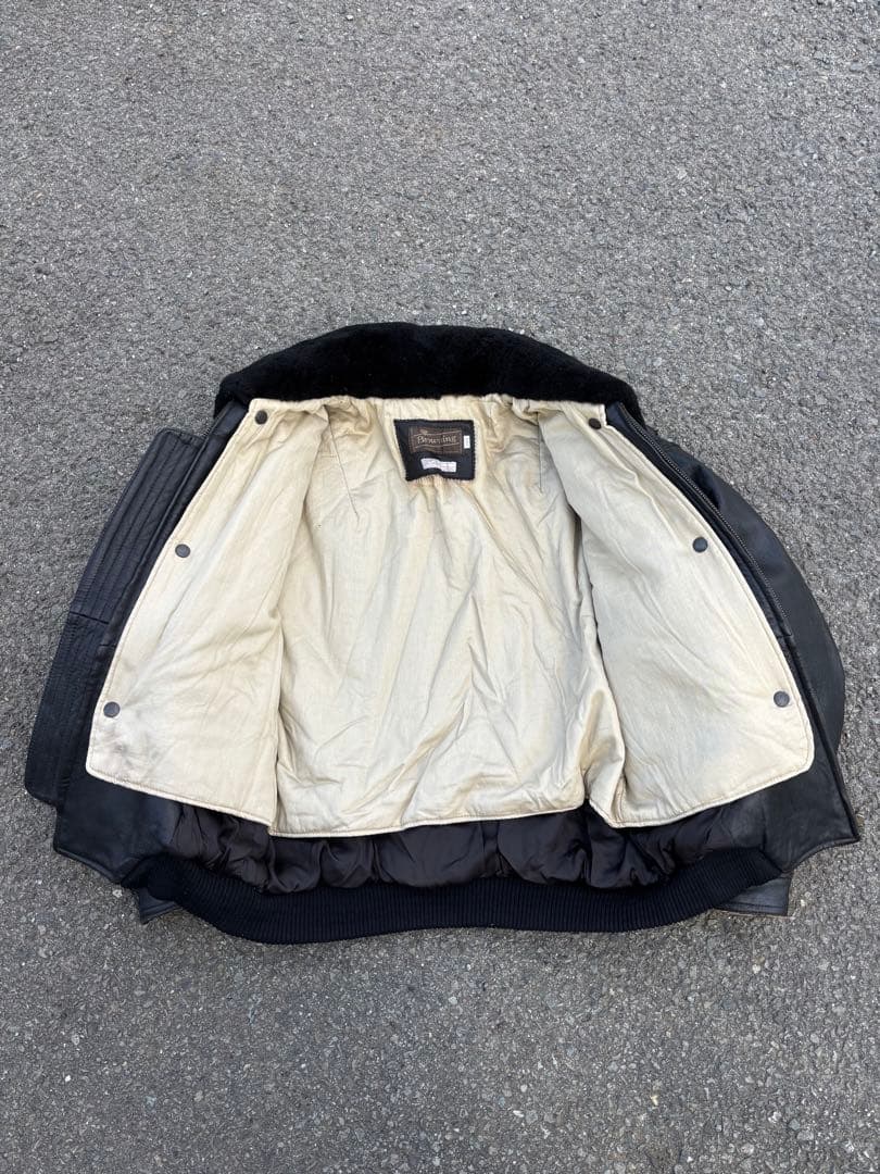古着 BROWNING ブローニング 本革 フライトジャケット メンズ L