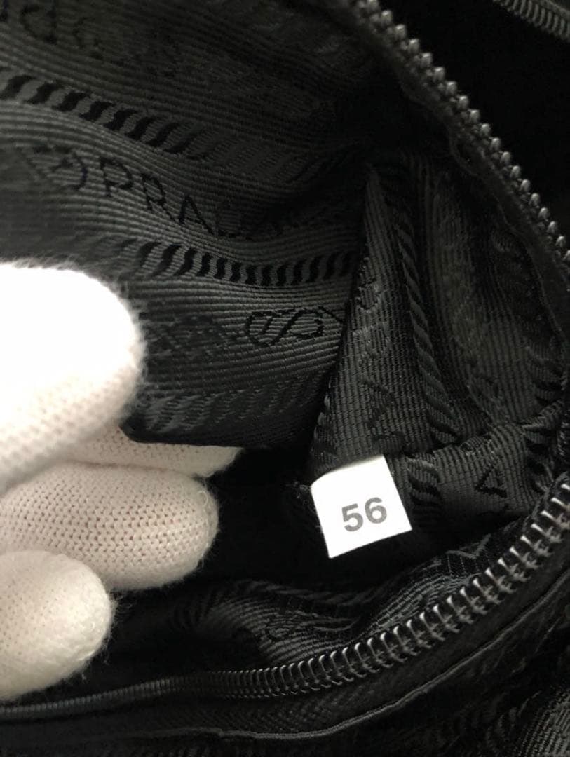 PRADA プラダ ボストンバッグ ナイロン レザー 黒 ブラック V70