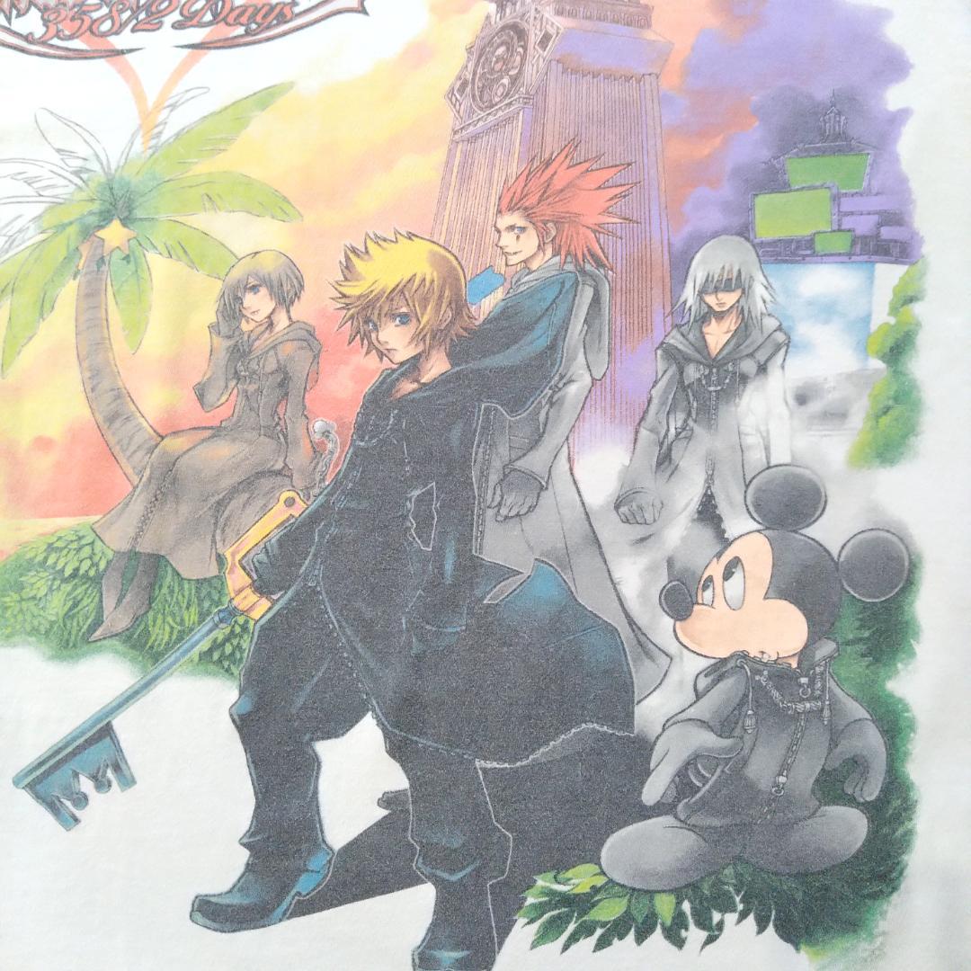 古着　キングダムハーツ　Tシャツ　L　グレー　ディスニー　ゲームT　公式 *
