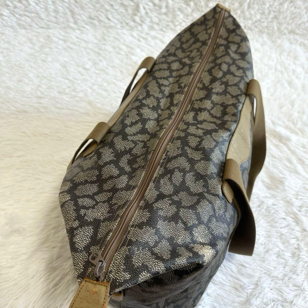 良品✨イヴサンローラン ボストンバッグ 旅行バッグ 大容量 ロゴ ジラフ柄
