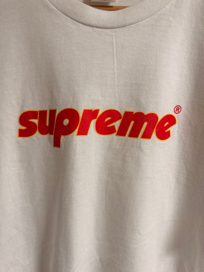 Supreme ロゴプリント Tシャツ Sサイズ ホワイト