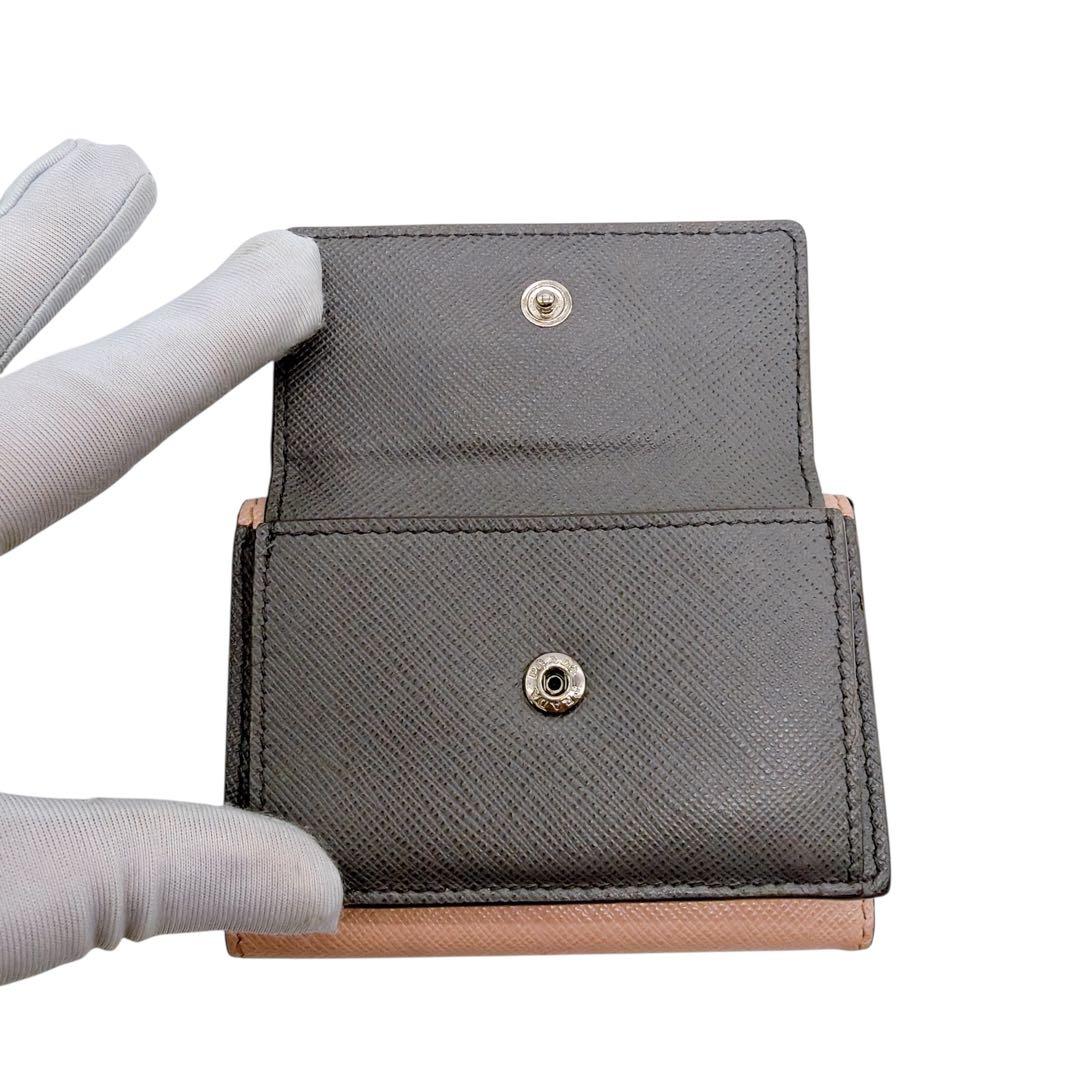 プラダ 1MH021 サフィアーノ 三つ折り財布 PRADA 美品 早い者勝ち