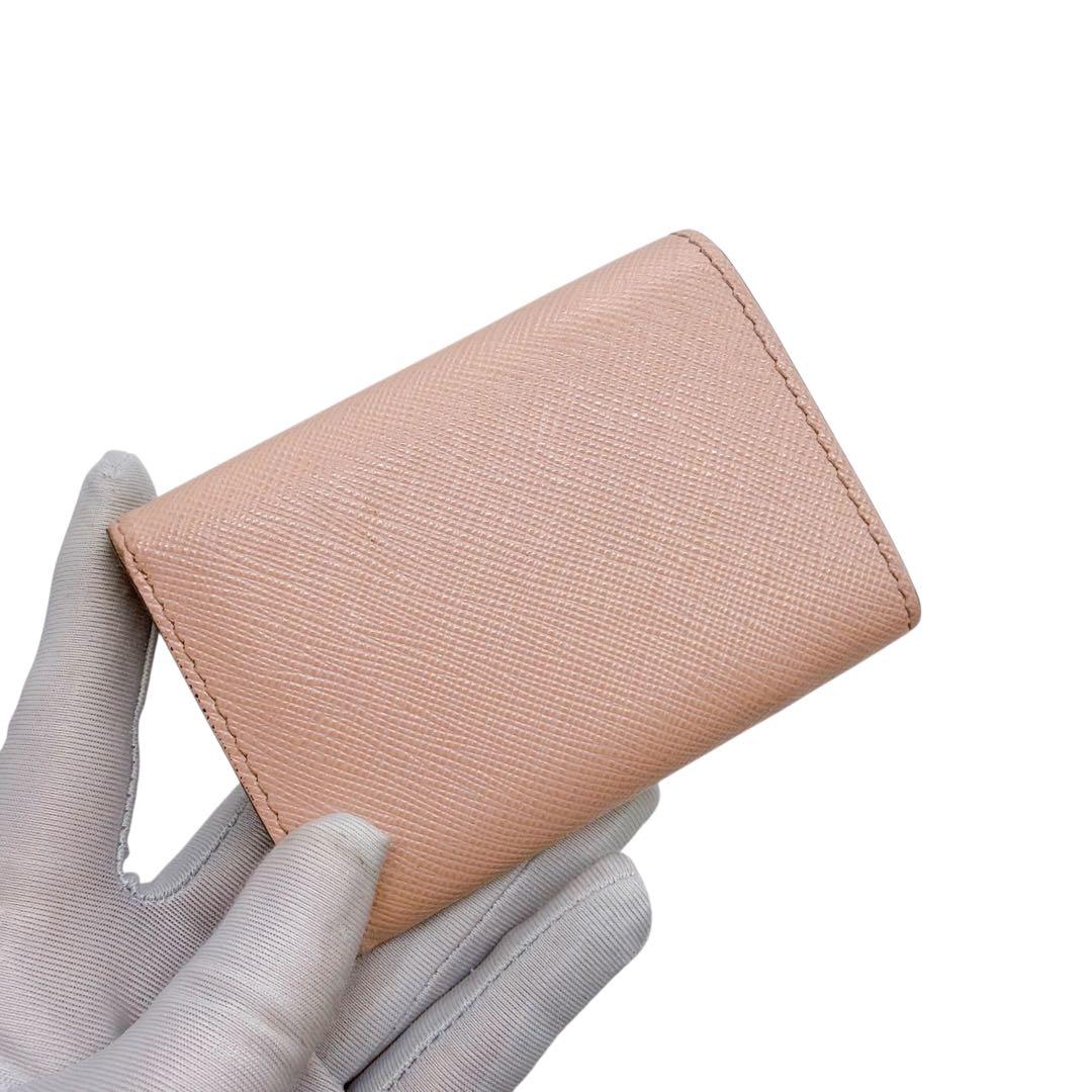 プラダ 1MH021 サフィアーノ 三つ折り財布 PRADA 美品 早い者勝ち