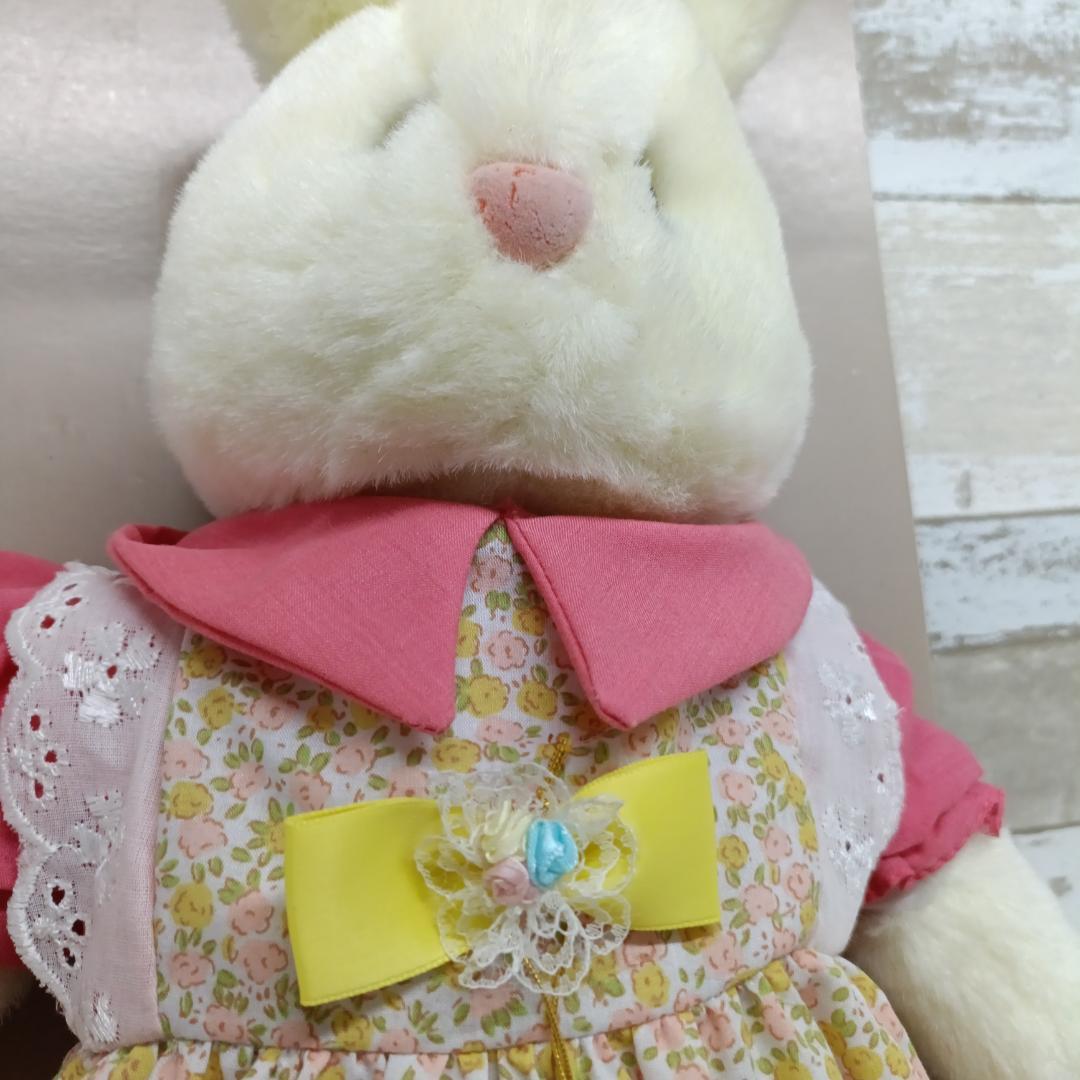 L404 ドリームランドからの贈りもの うさぎぬいぐるみ 昭和レトロ うさぎさん