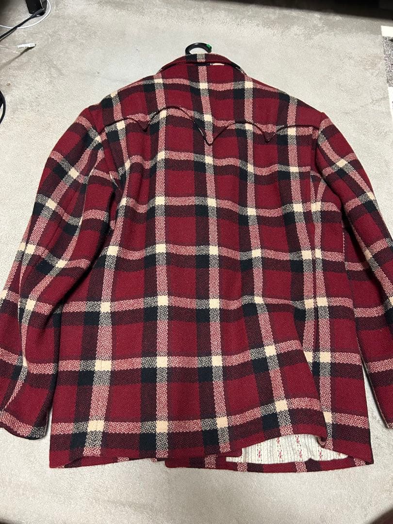 RRL レッドチェック テーラードジャケット ランチコート Lサイズ