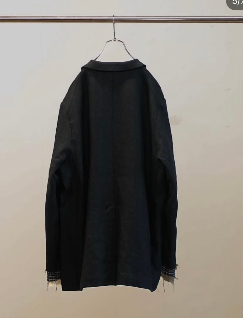 ジャケット・アウター LAYERED TAILORED JACKET(BLACK) S