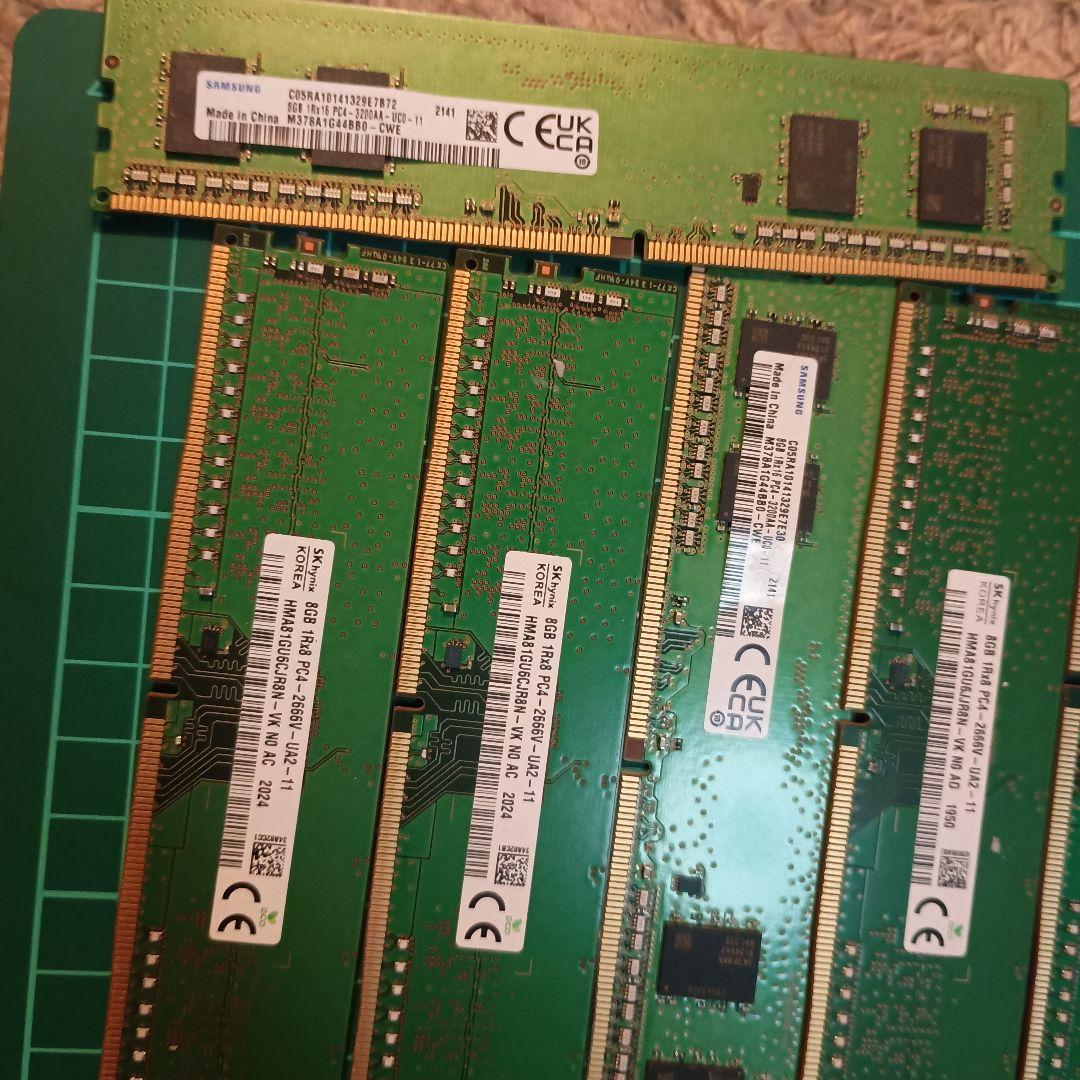DDR4 8GB メモリ 10枚セット+1