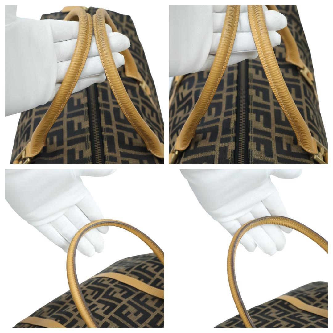 美品 FENDI フェンディ ボストンバッグ ズッカ柄 総柄 大容量 FF金具