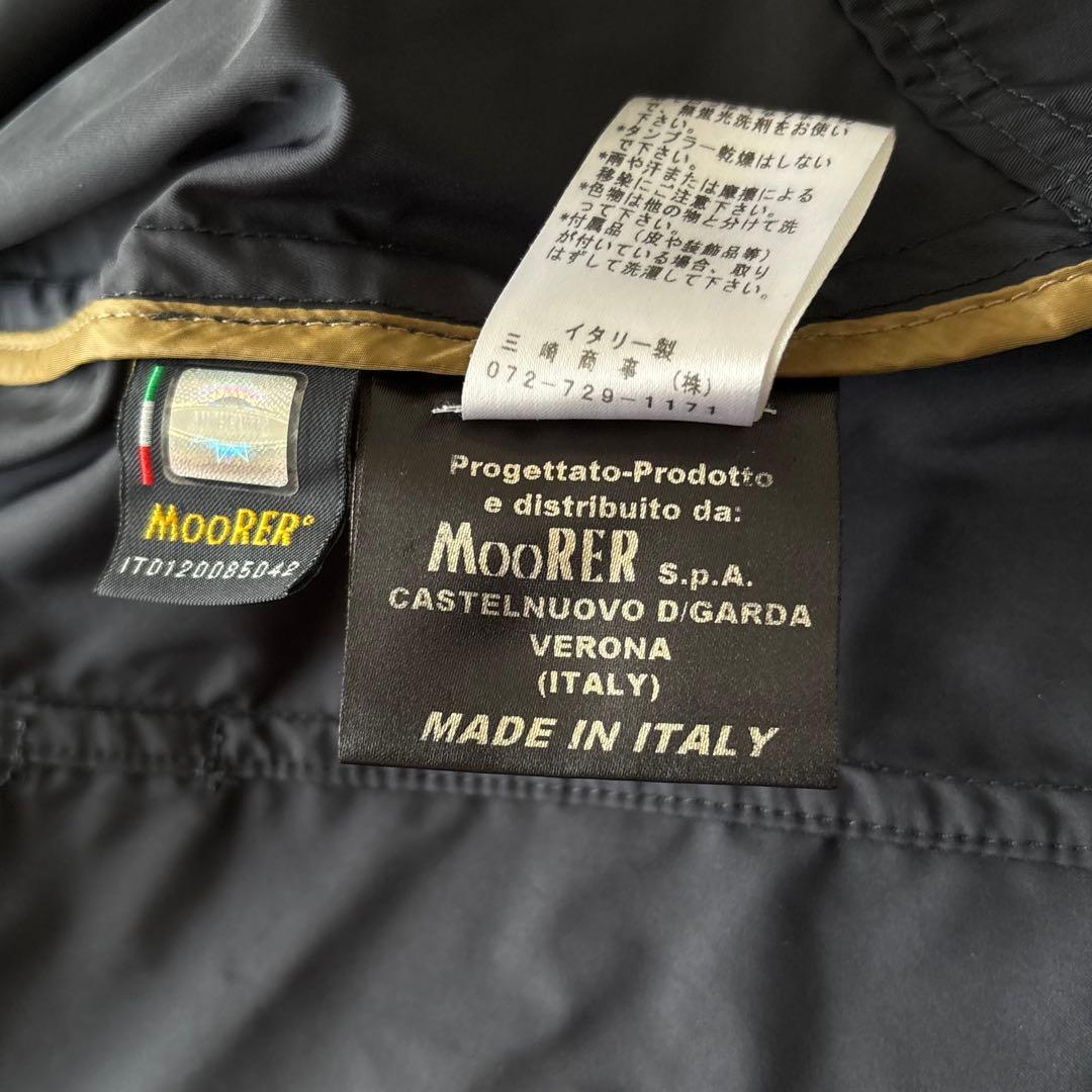 【美品】MooRER ムーレー トレンチコート ブラック 42 L 国内正規品