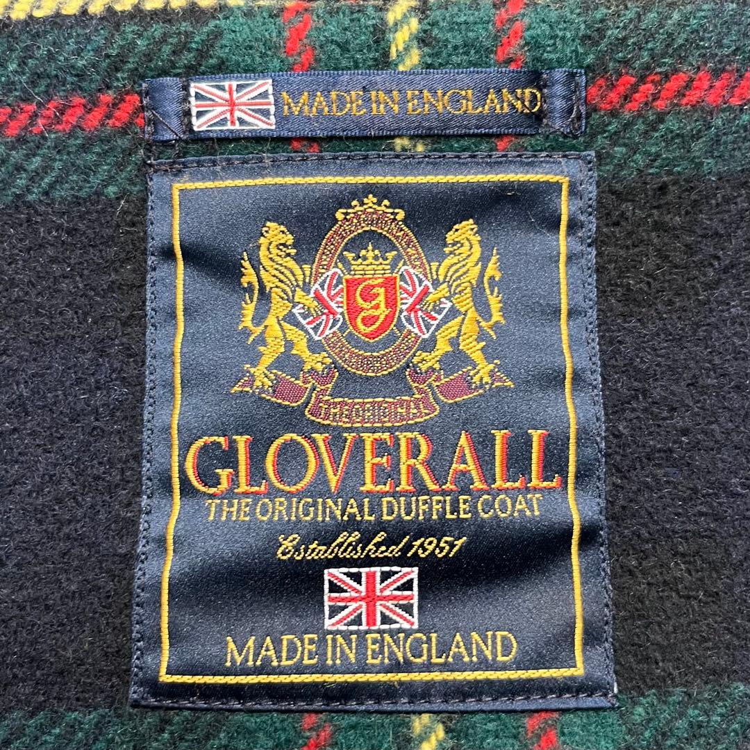英国製✨グローバーオール　クラシック ダッフルコート 裏地チェック　L〜XL