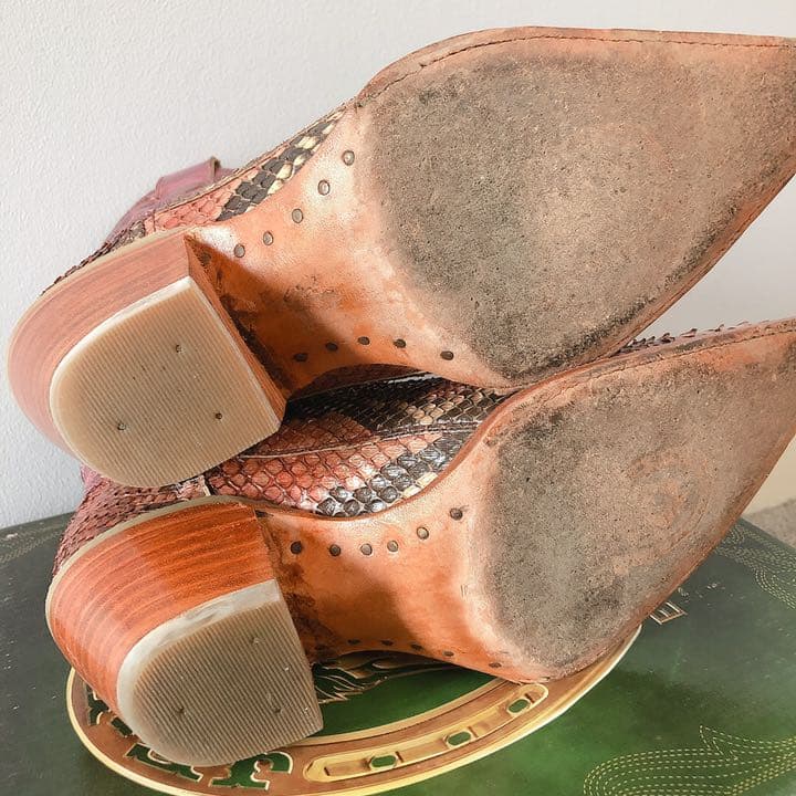 【美品】BOTAS JE-VER　ウエスタンショートブーツ