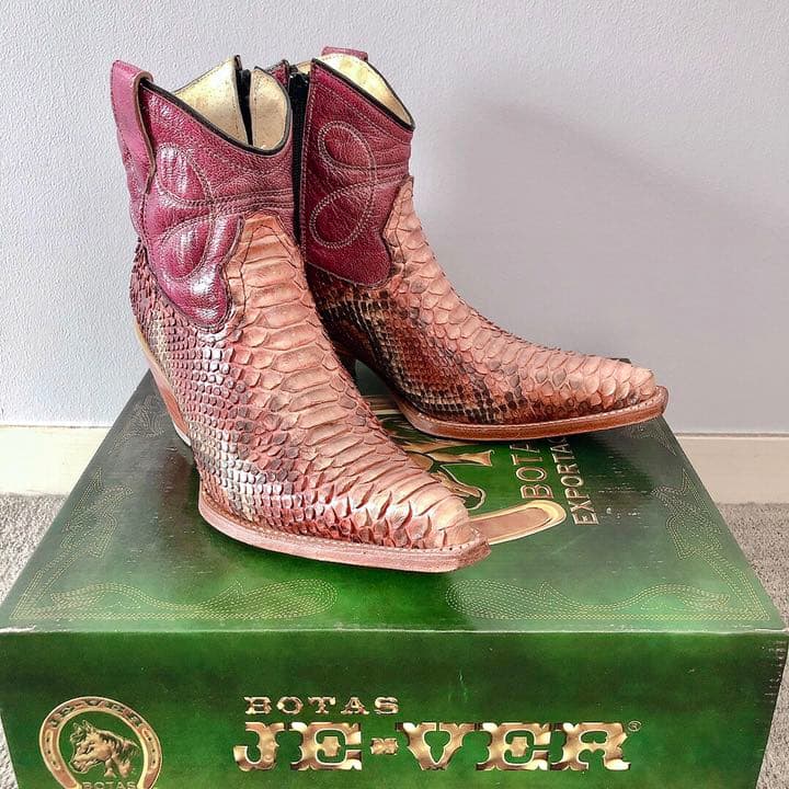 【美品】BOTAS JE-VER　ウエスタンショートブーツ