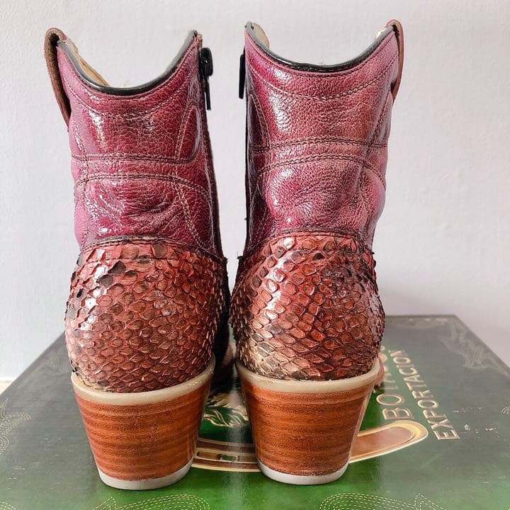 【美品】BOTAS JE-VER　ウエスタンショートブーツ