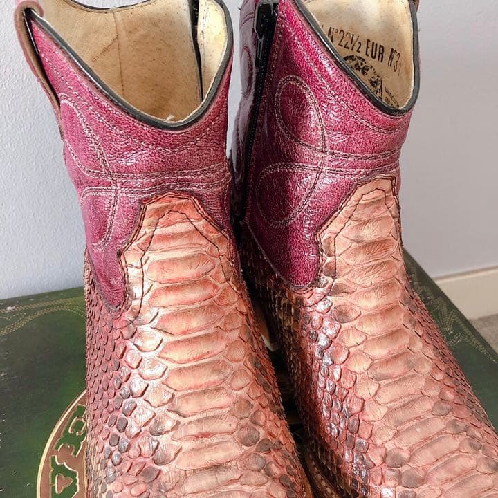 【美品】BOTAS JE-VER　ウエスタンショートブーツ