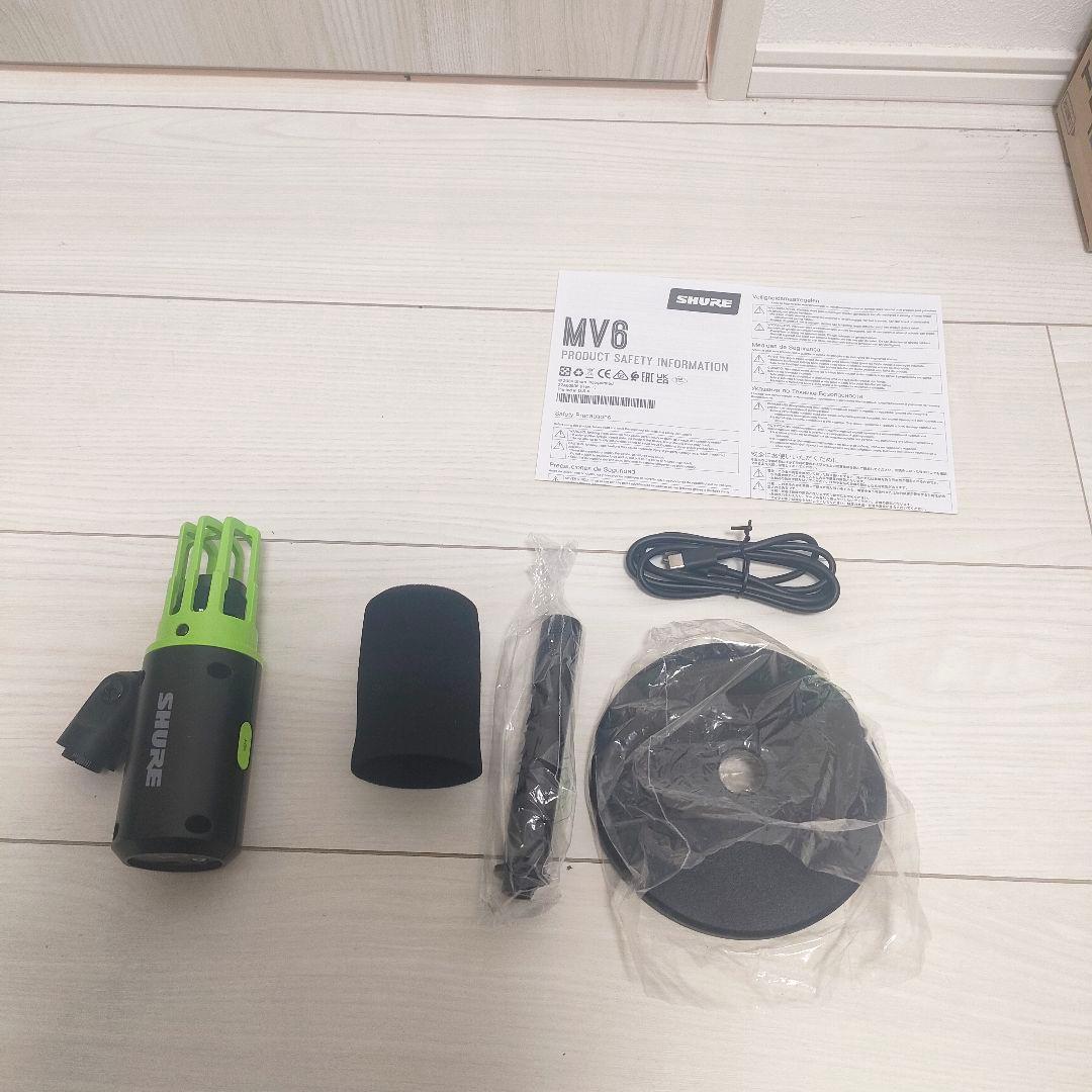 SHURE MV6 USBゲーミングマイクロフォン