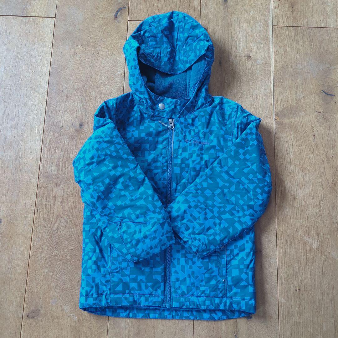 Columbia スキーウェア キッズ 青色 幾何学模様 120(XS)