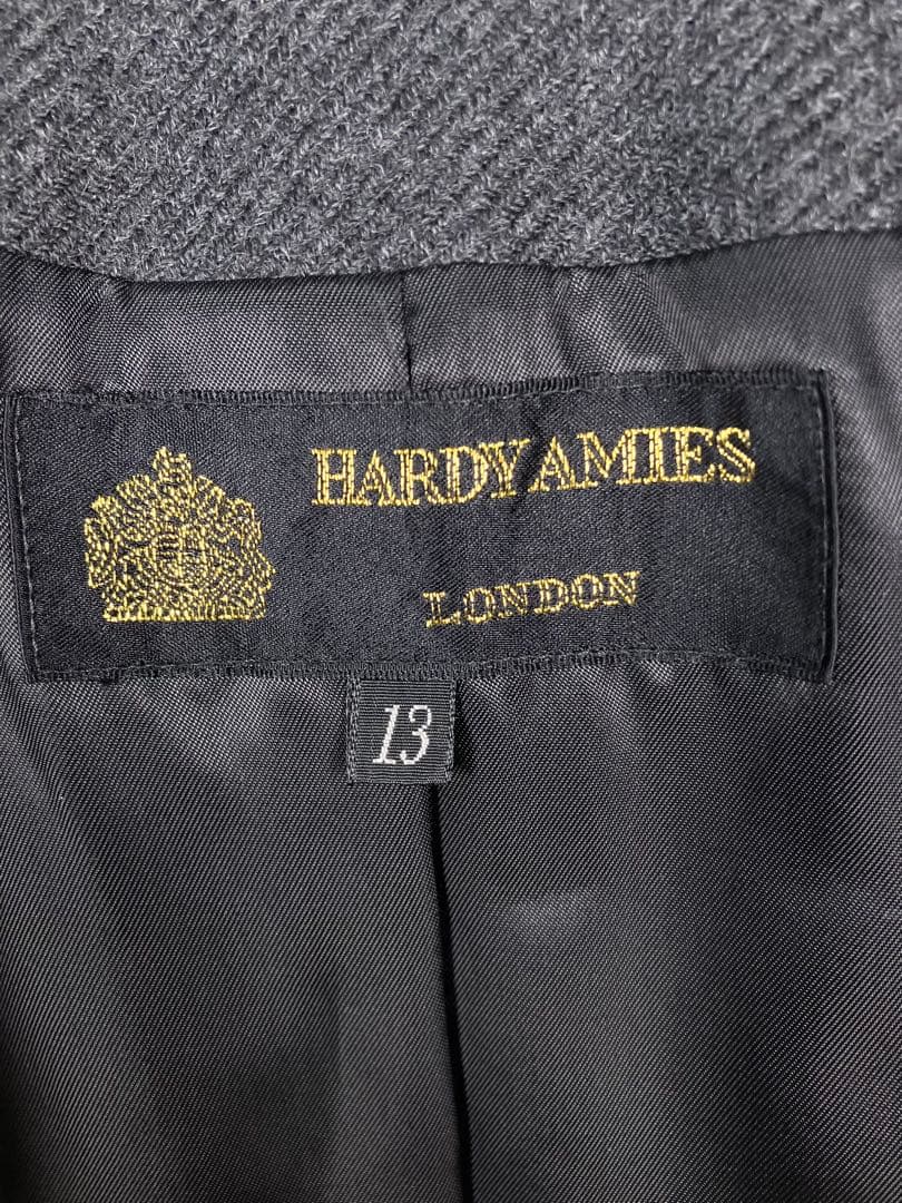 245 【美品】HARDY AMIES テーラードジャケット ウール XL