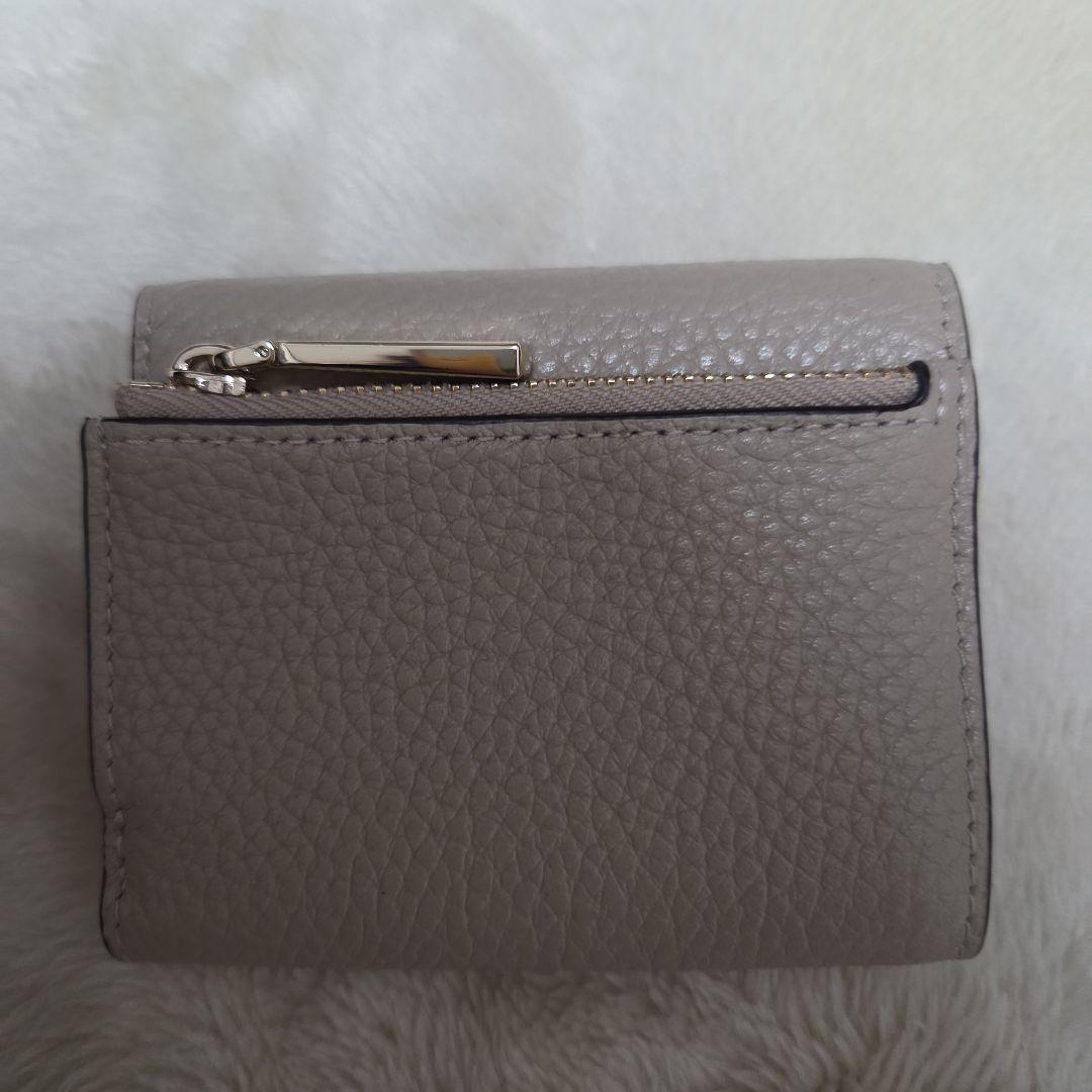kate spade 三つ折り財布 グレー