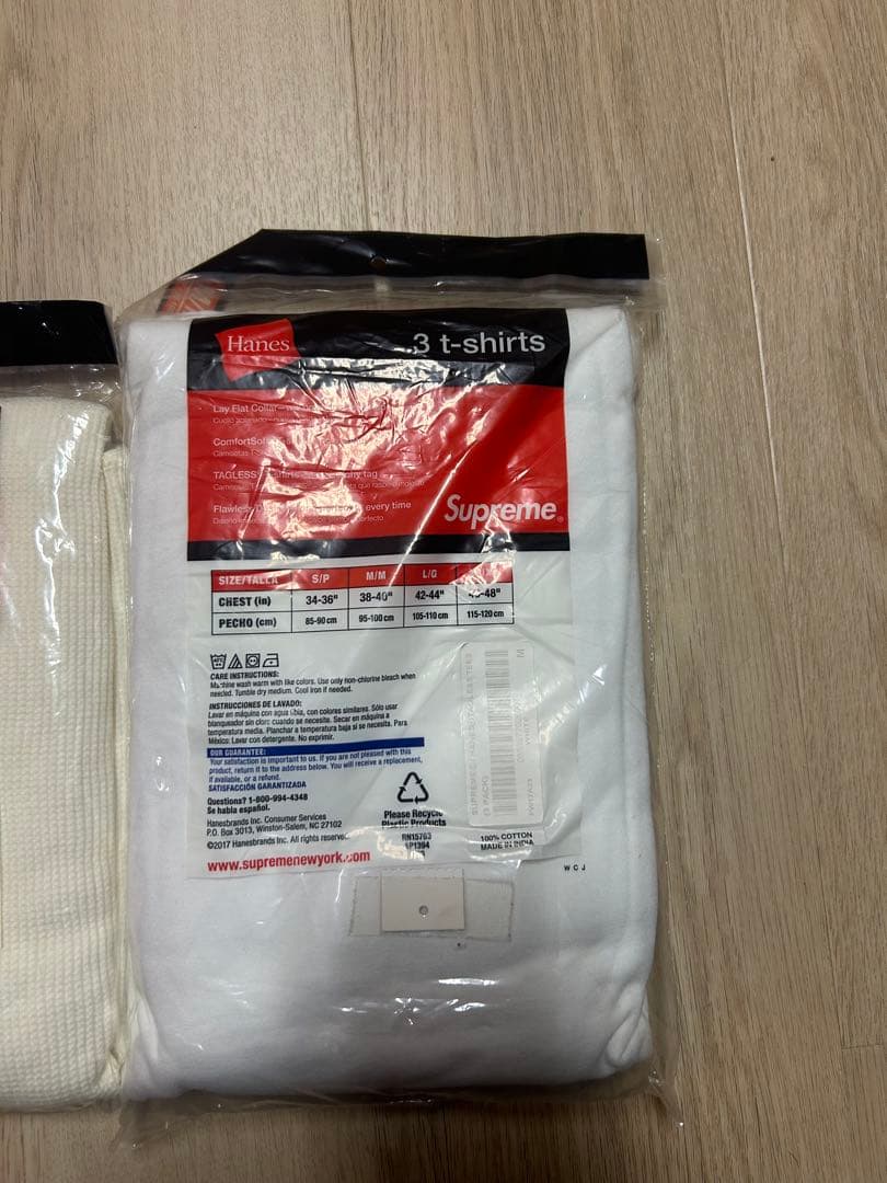 【新品・未使用】Supreme/Hanes Thermal Crew / Ｍ