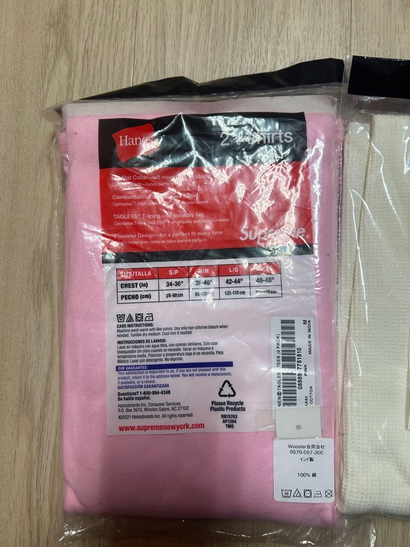 【新品・未使用】Supreme/Hanes Thermal Crew / Ｍ