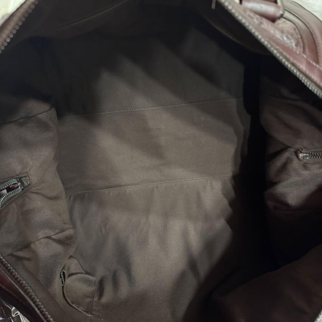 レア美品✧GUCCI ボストンバッグ 本革オールシマレザー 大容量34L鍵付