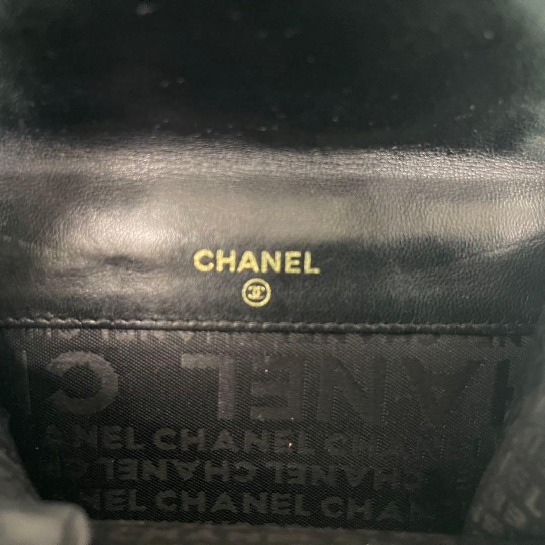CHANEL 二つ折り財布 ココマーク 型押レザー コンパクトウォレット