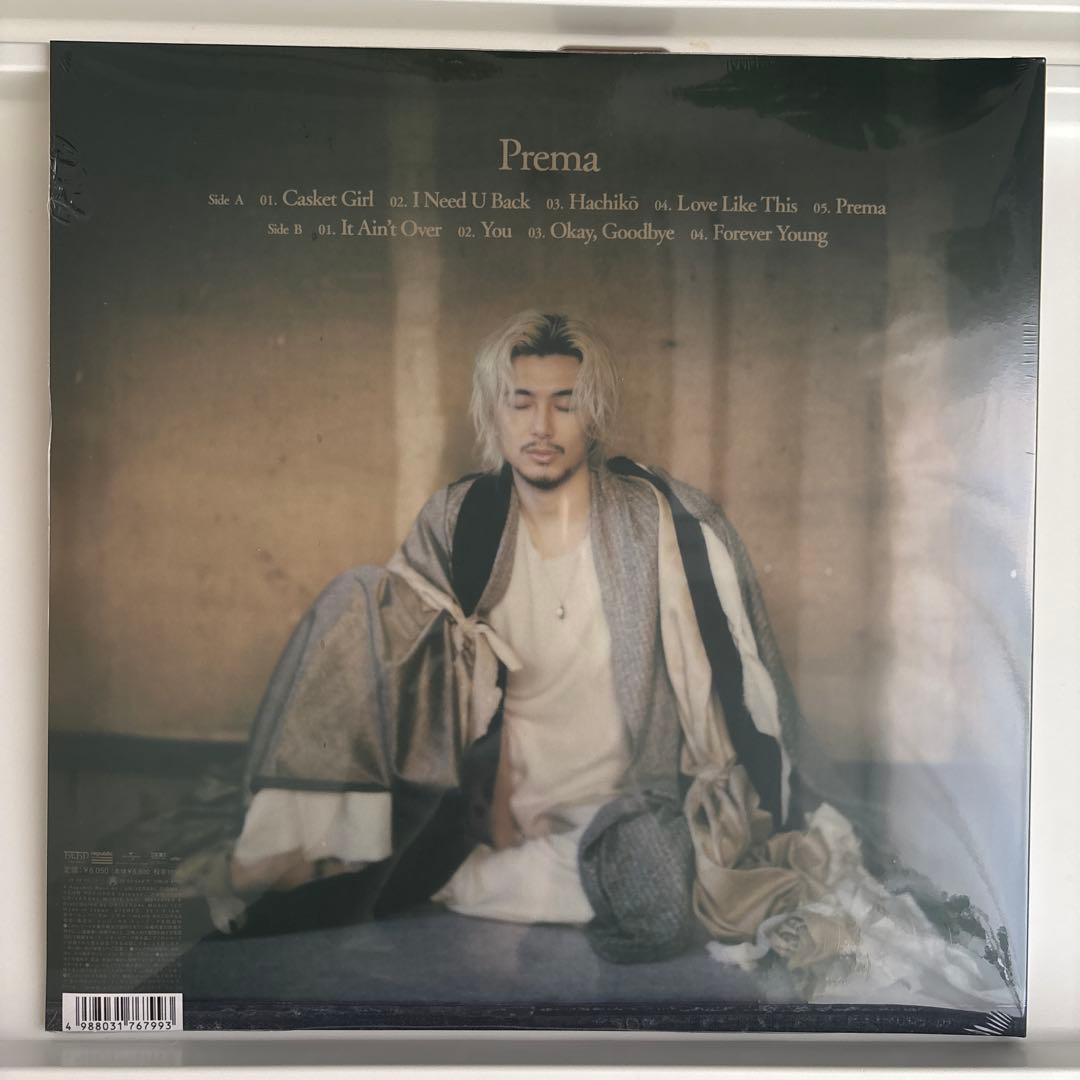 【新品　シリアル付き】藤井風 Prema アナログレコード 国内盤