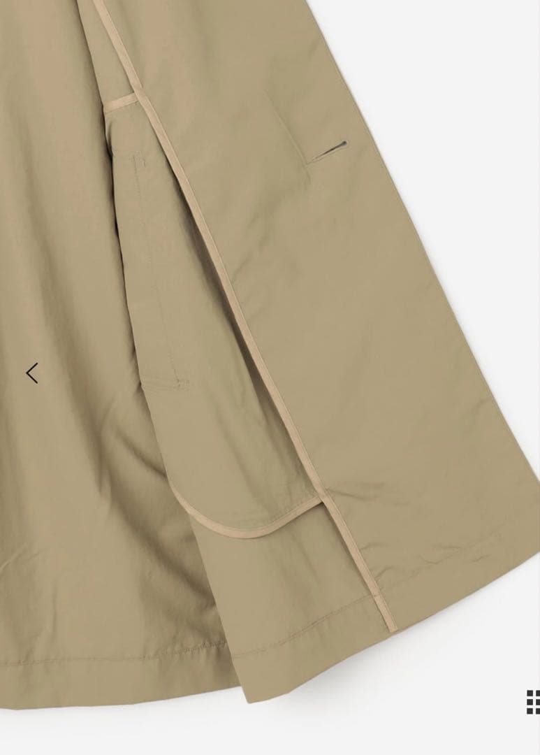 【美品】DANTON ナイロンタッサー ドルマンスリーブコート ネイビー