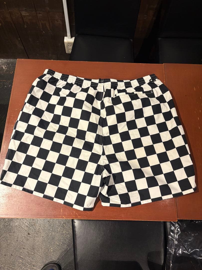 FR2GOLF チェック柄ショートパンツ ブラック×ホワイト