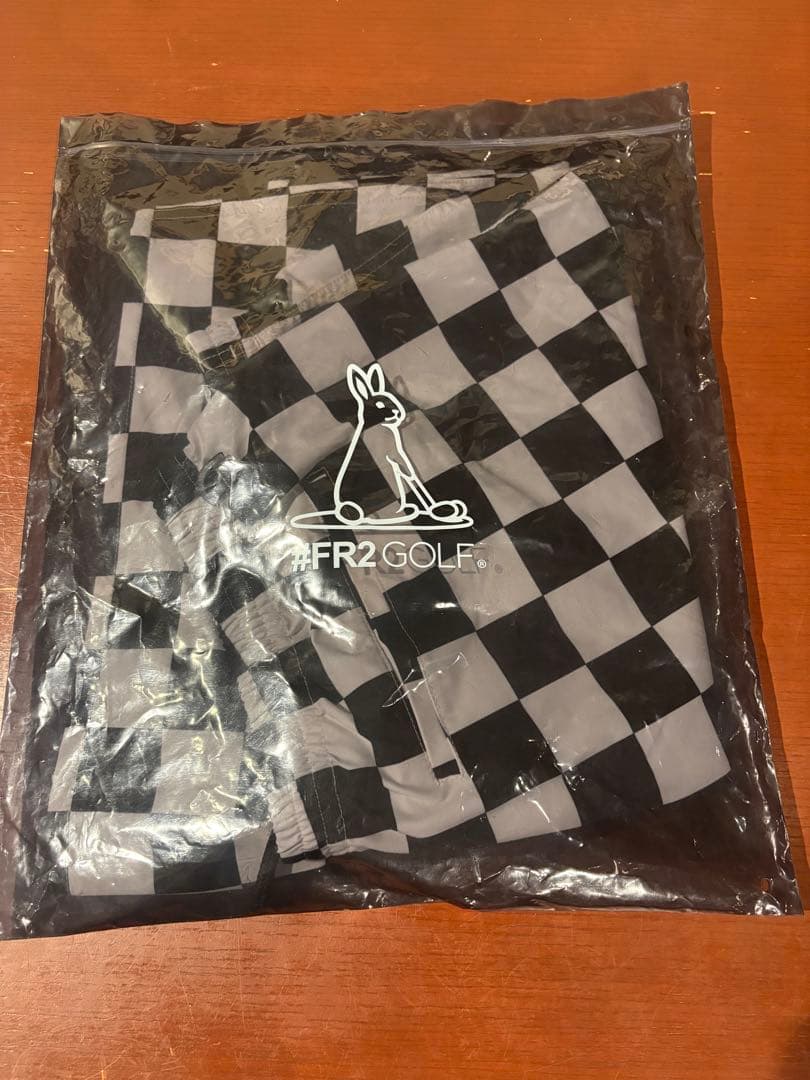 FR2GOLF チェック柄ショートパンツ ブラック×ホワイト