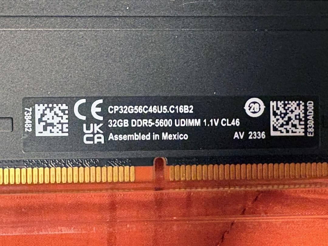 Crucial Pro DDR5-5600/UDIMM 64GB(32GB×2)