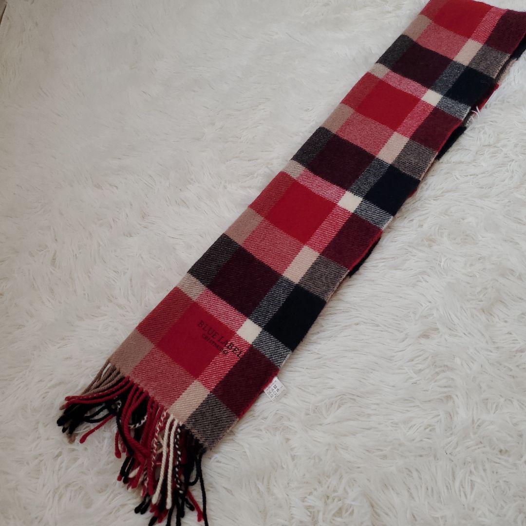 ⭐美品⭐BLUE LABEL CRESTBRIDGE カシミヤ チェックマフラー