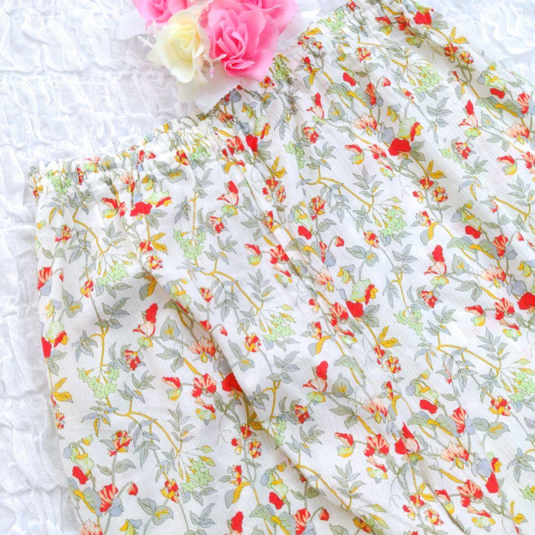 【美品】Amour LIBERTY fabric　ルームウェア　パジャマ　半袖