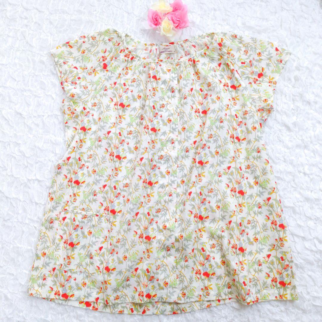 【美品】Amour LIBERTY fabric　ルームウェア　パジャマ　半袖